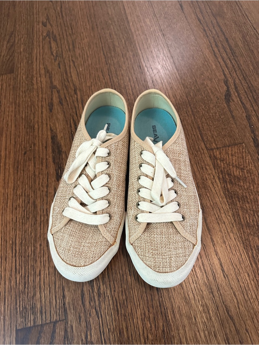 SeaVees Beige Canvas Sneakers